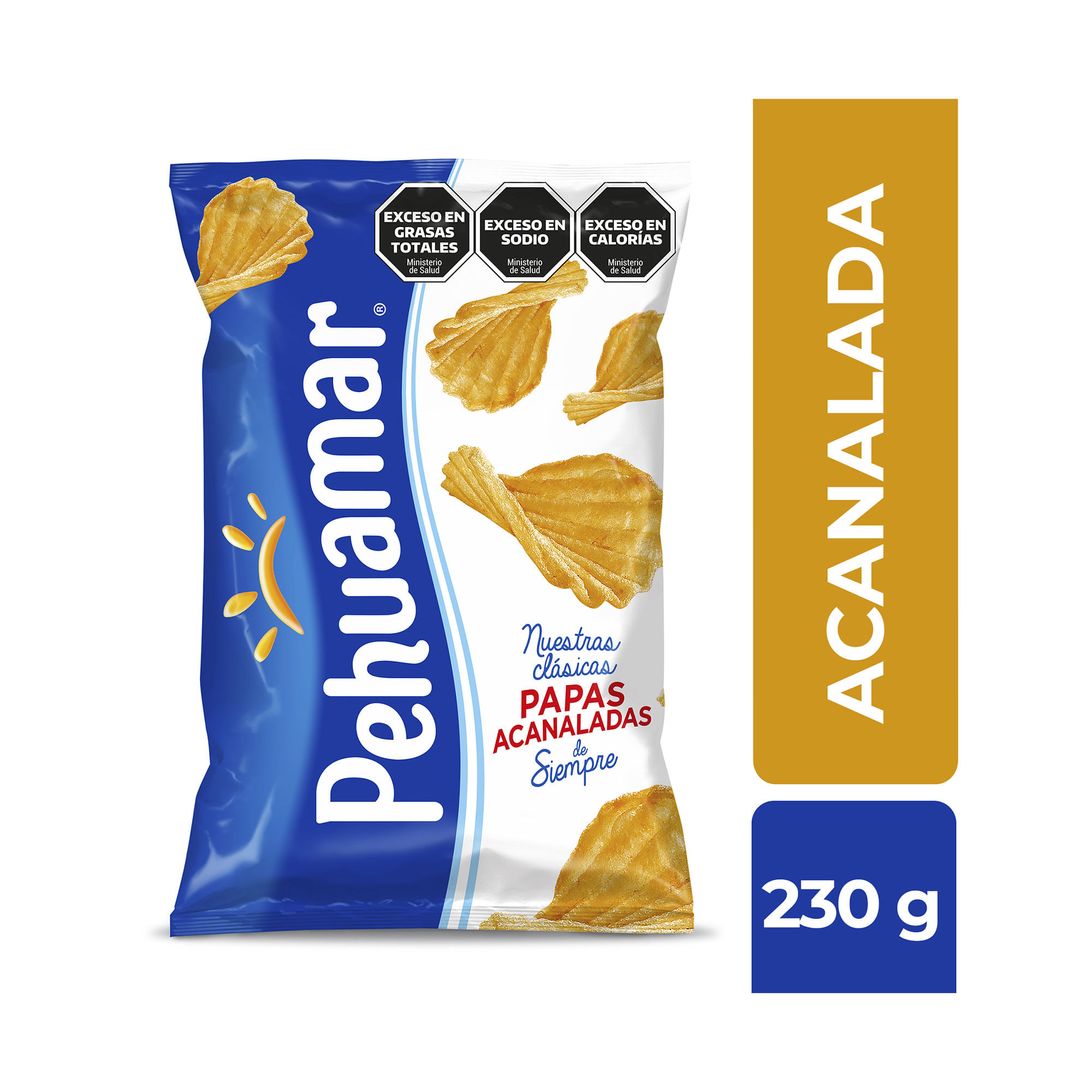 Papas fritas acanaladas Pehuamar 230 g.