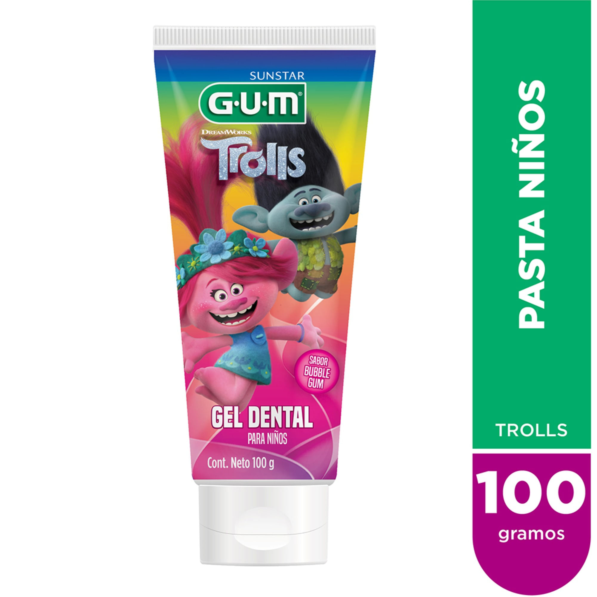 Pasta dental Gum trolls 100 g.