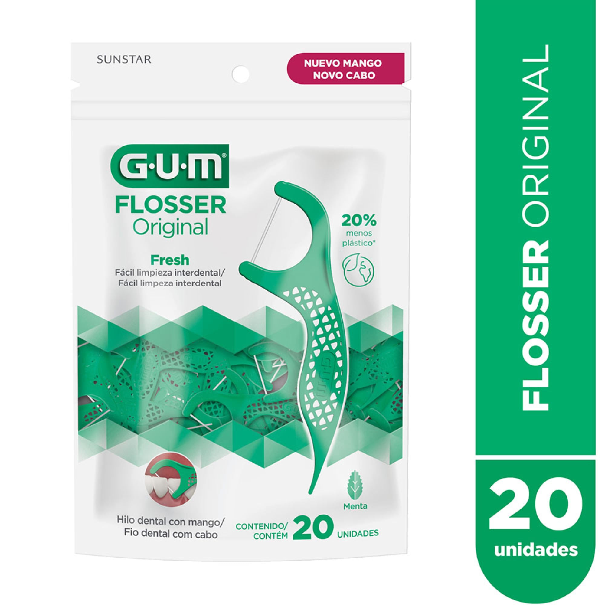Hilo Dental GUM Flossers Blister 20 Unidades
