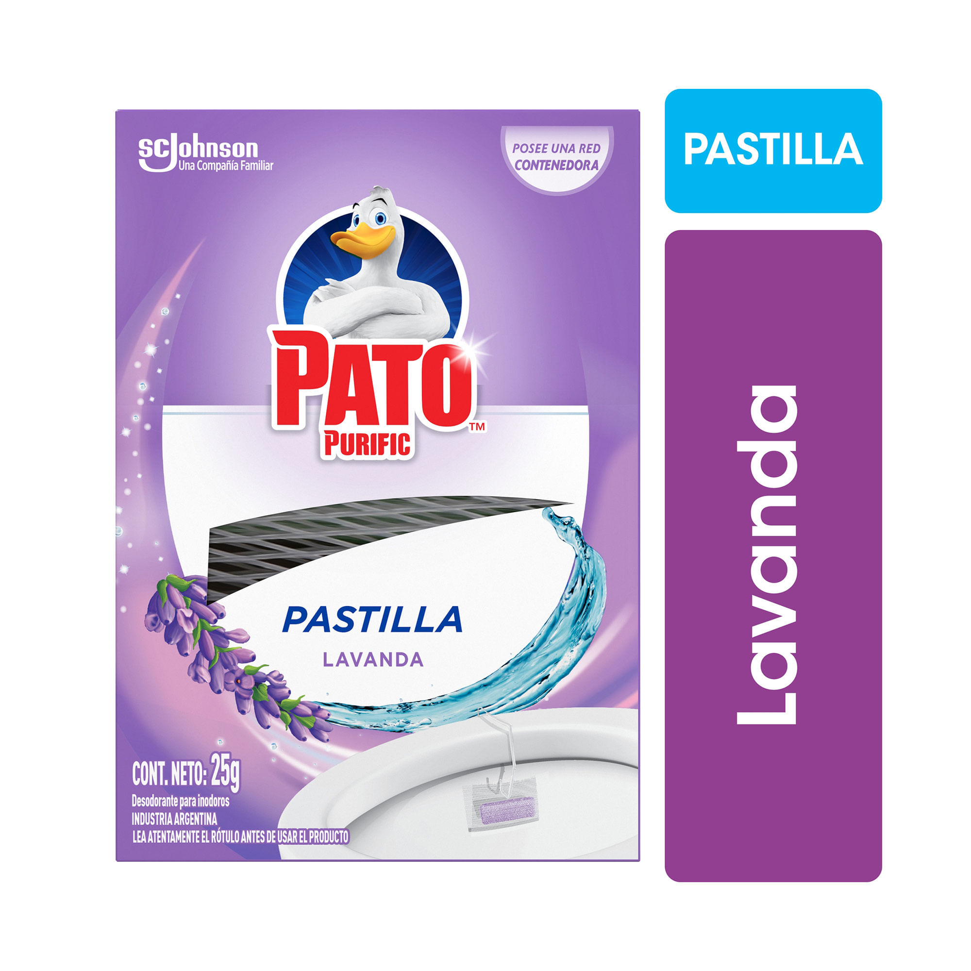 Limpiador Inodoro Pato Pastillas Lavanda 25 G