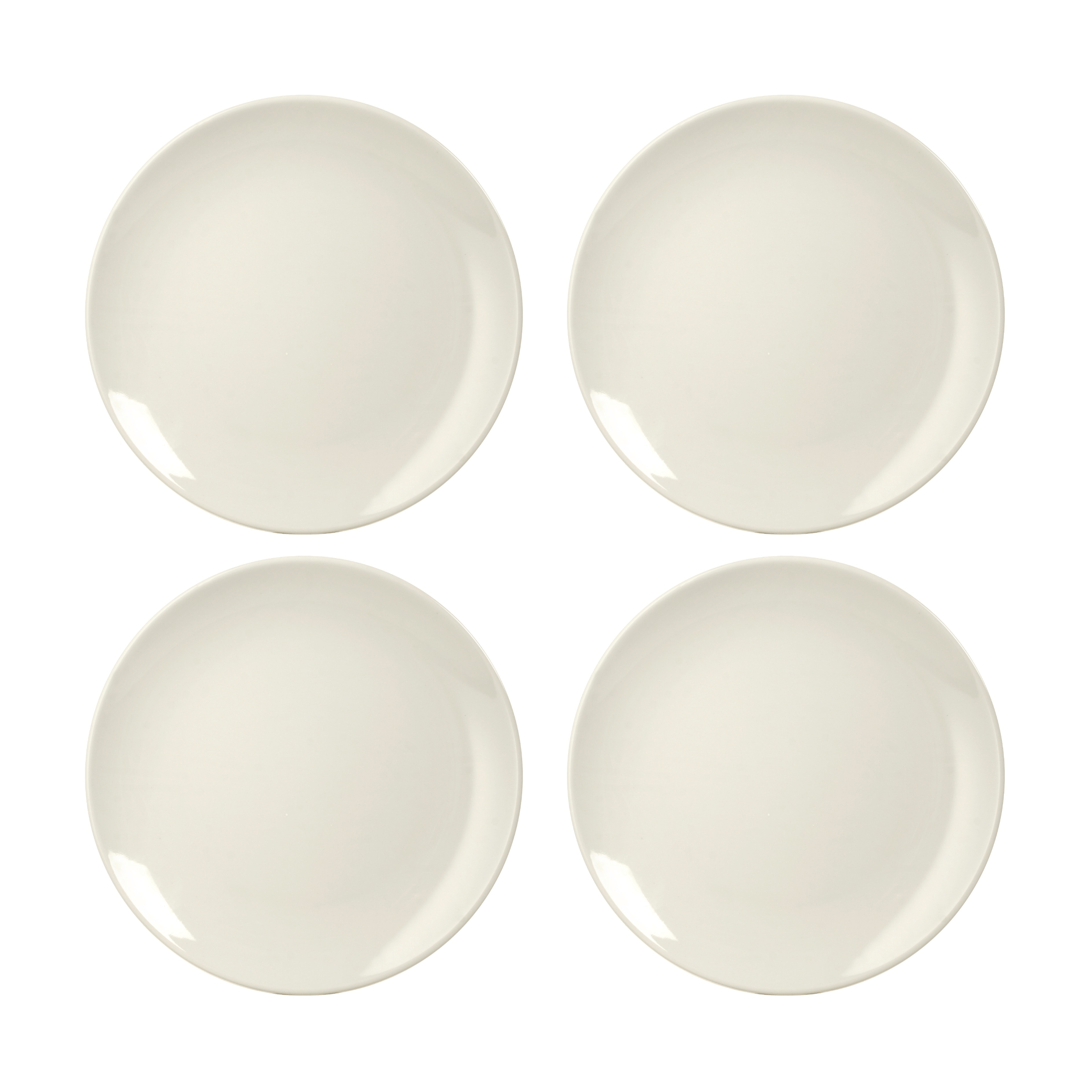 Set x 4 Platos Playo 25 cm Porcelana Natural Lona Aston