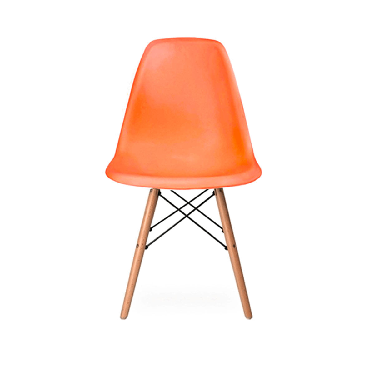 Silla Eames Ideal Comedor Living  Color Naranja (SIL-105)