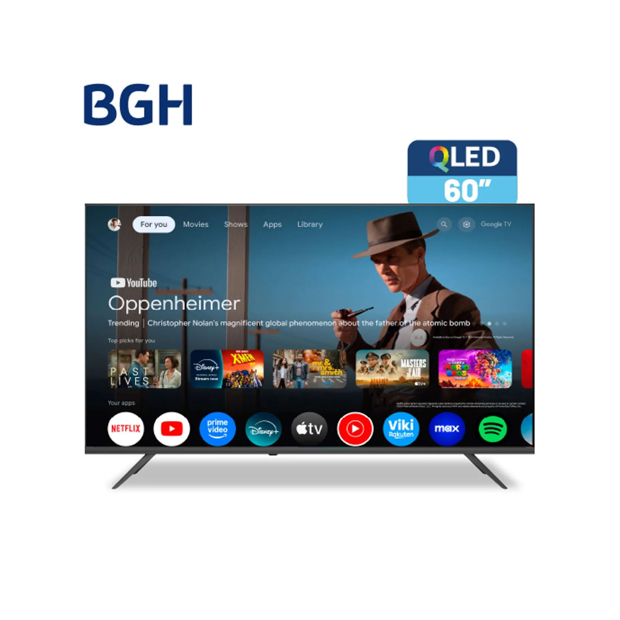 Smart Tv 60 Bgh Qled Google Tv B6026us7g
