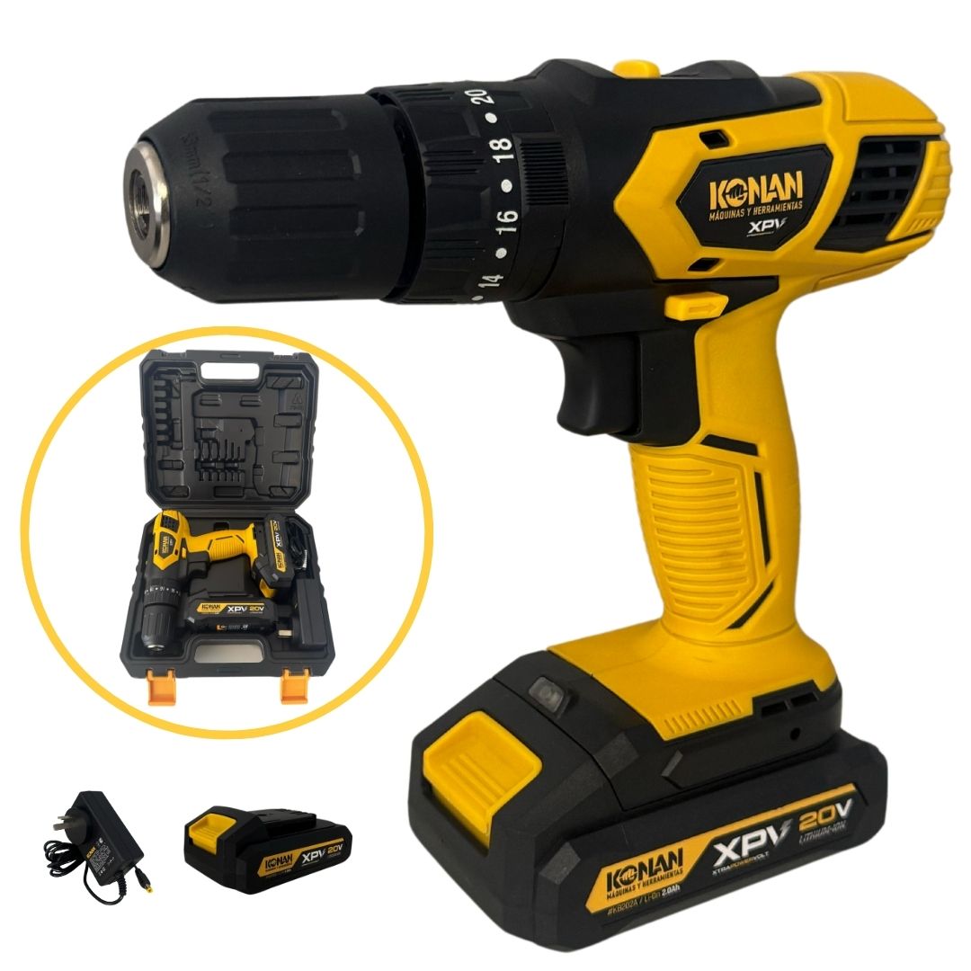Taladro de Impacto a batería 20v Konan