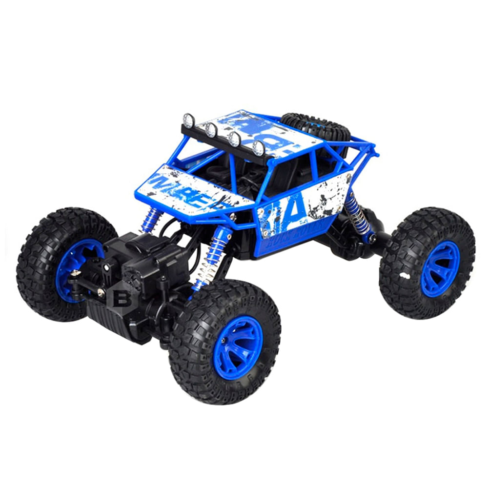 Auto Azul a Control Remoto Gadnic Camioneta 4x4 40km/h 1:18 50mt Alcance Suspensión