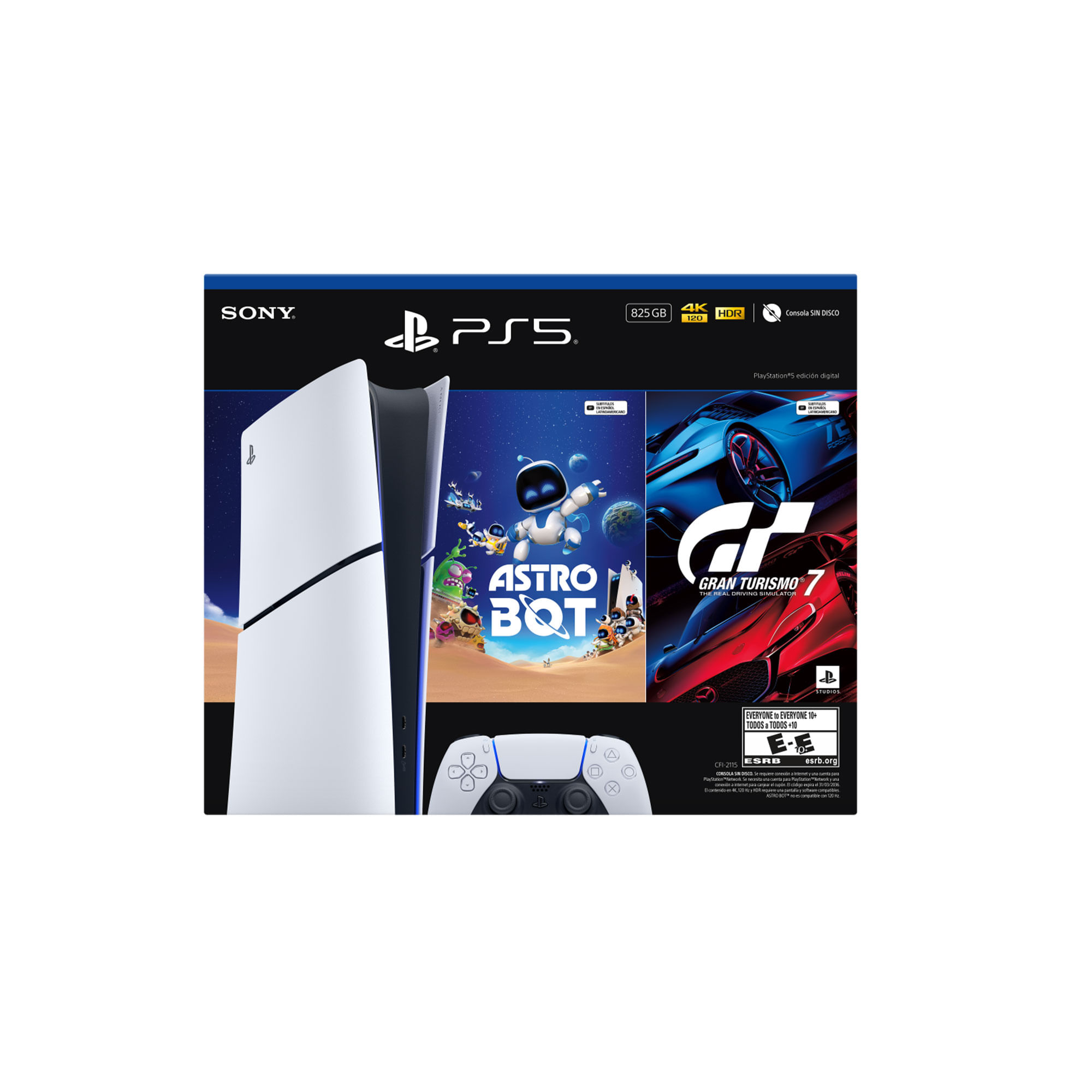 Consola Play Station 5 Hw 2015 Cfi 2015b01x Digital Gt7 Astro Argentina