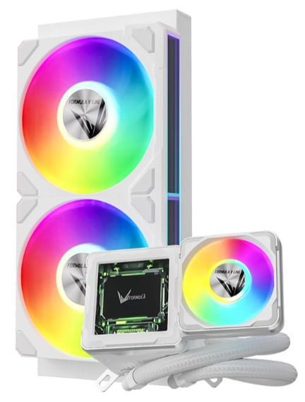 Water Cooling Formula V Line Cryo Wing Digi 240 White (Display 2.73", 280W TDP)