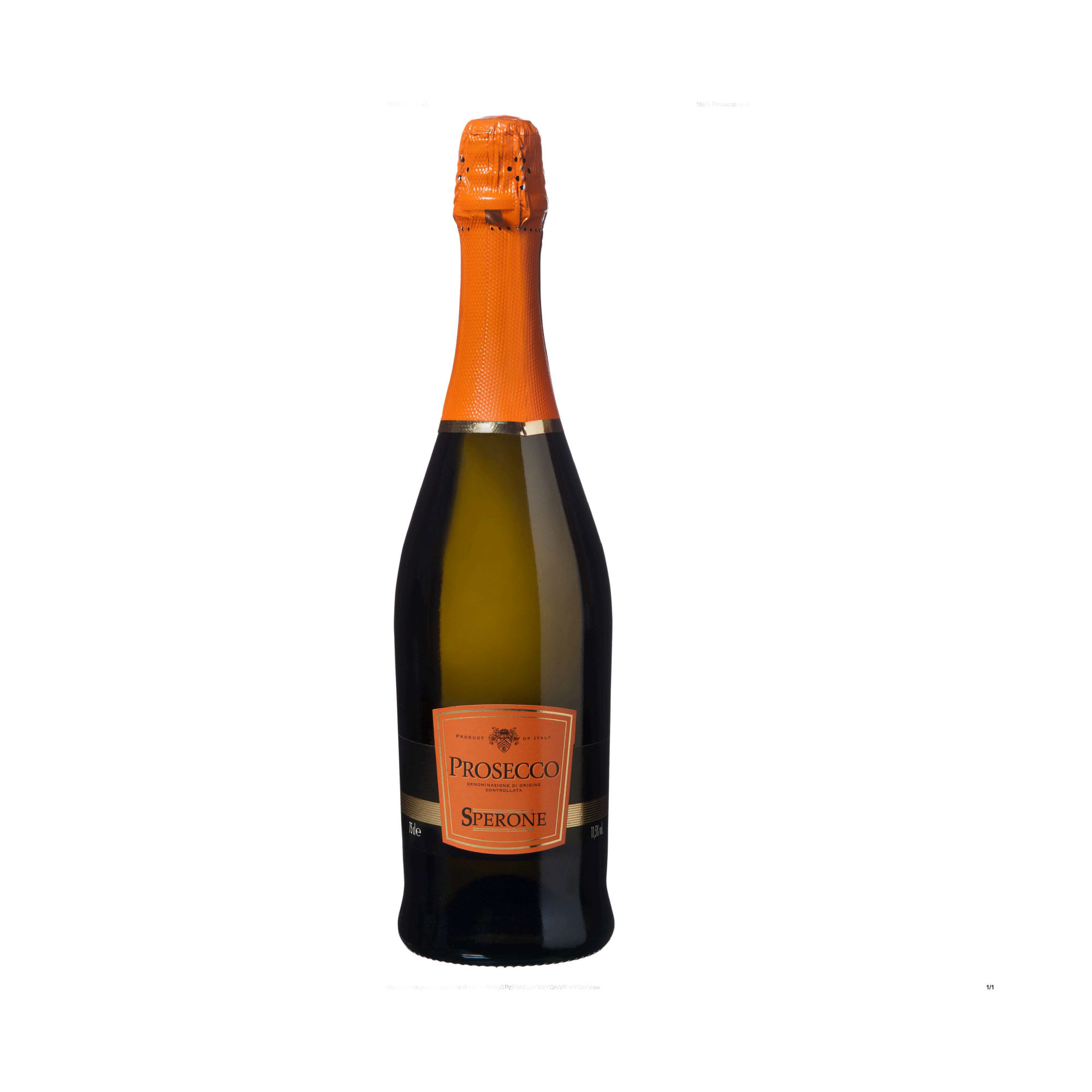 Espumante prosecco brut Sperone en botella 750 ml