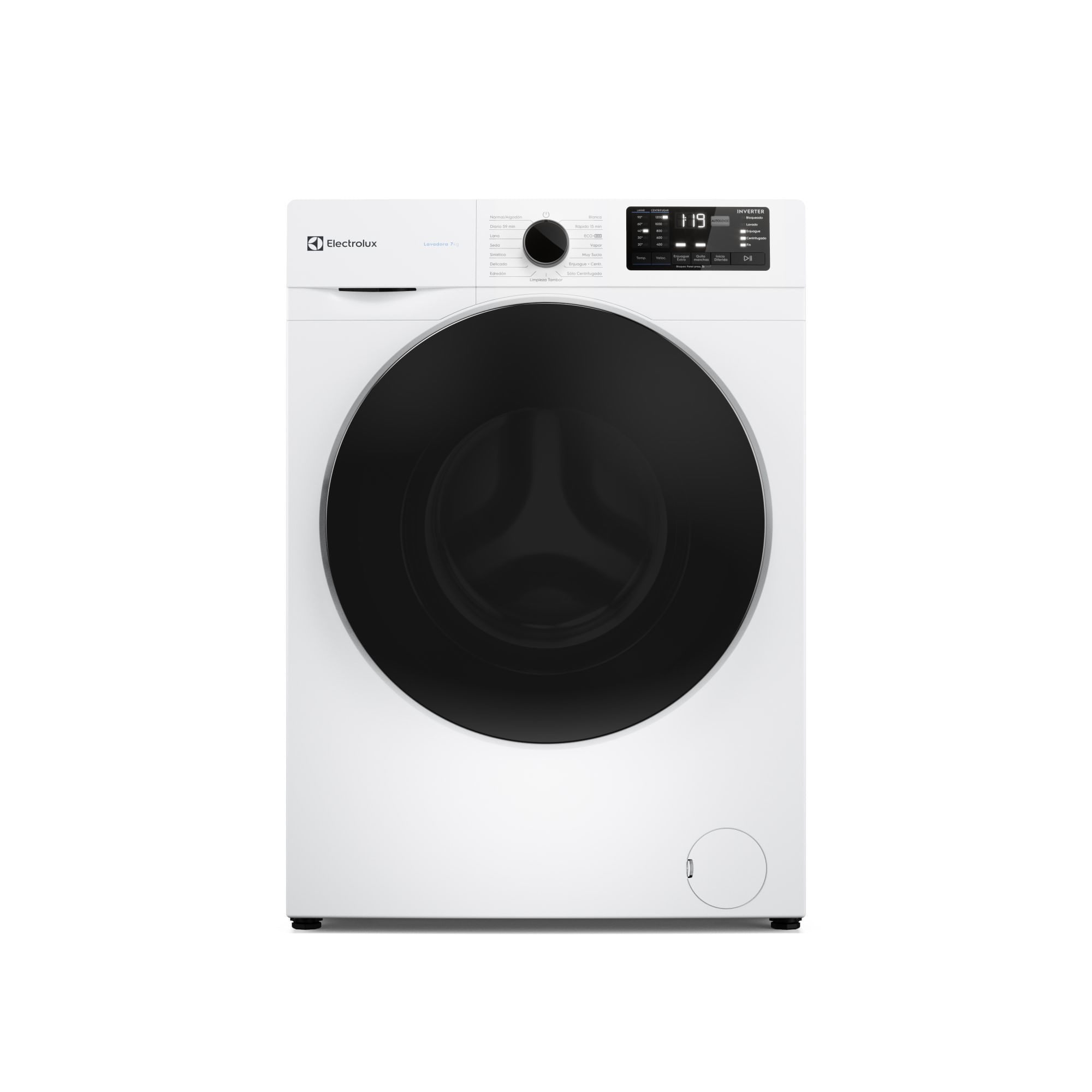 Lavarropas cf inverter Electrolux 7kg elaf207w b