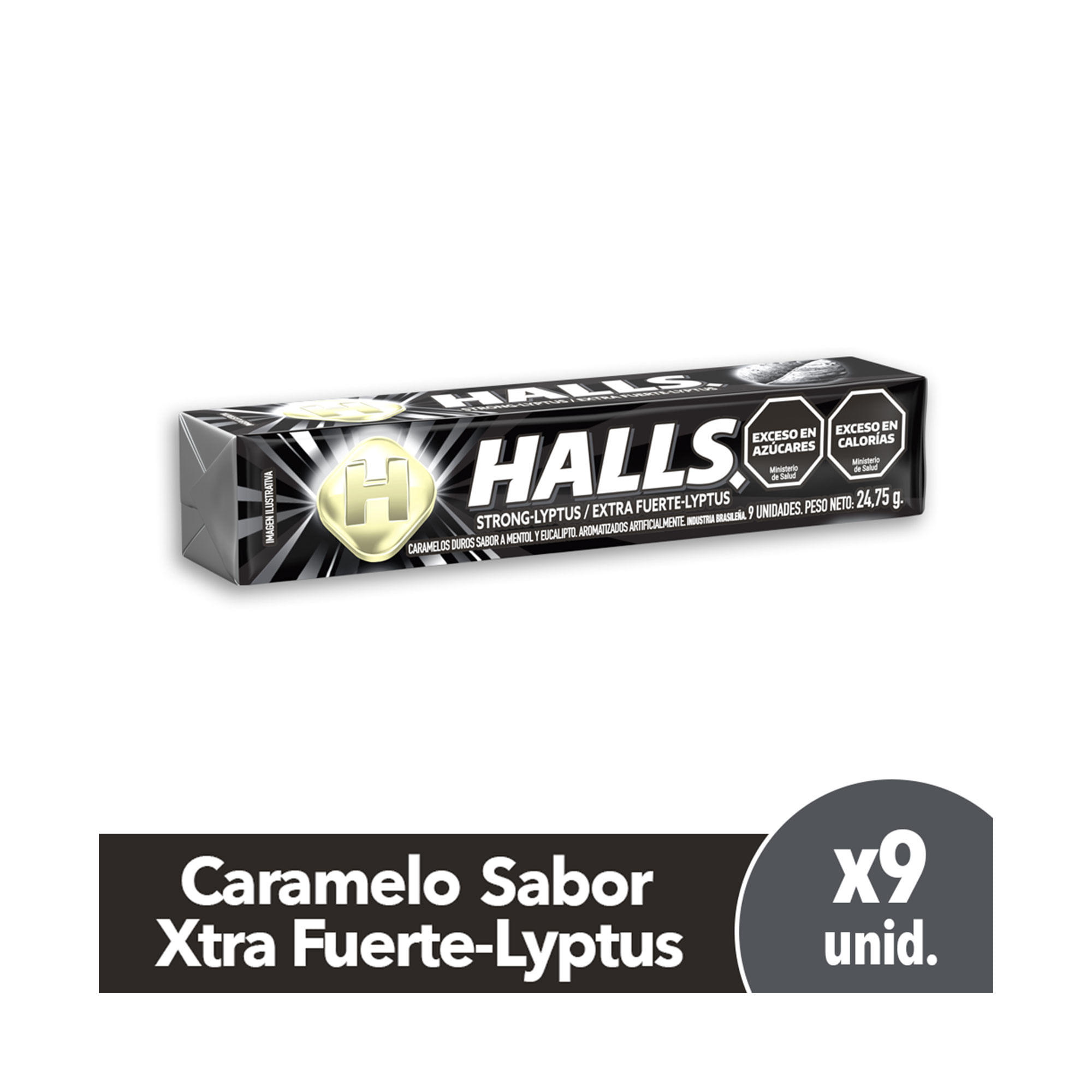 Caramelos Halls Xtra Fuerte-Lyptus 24,75 G