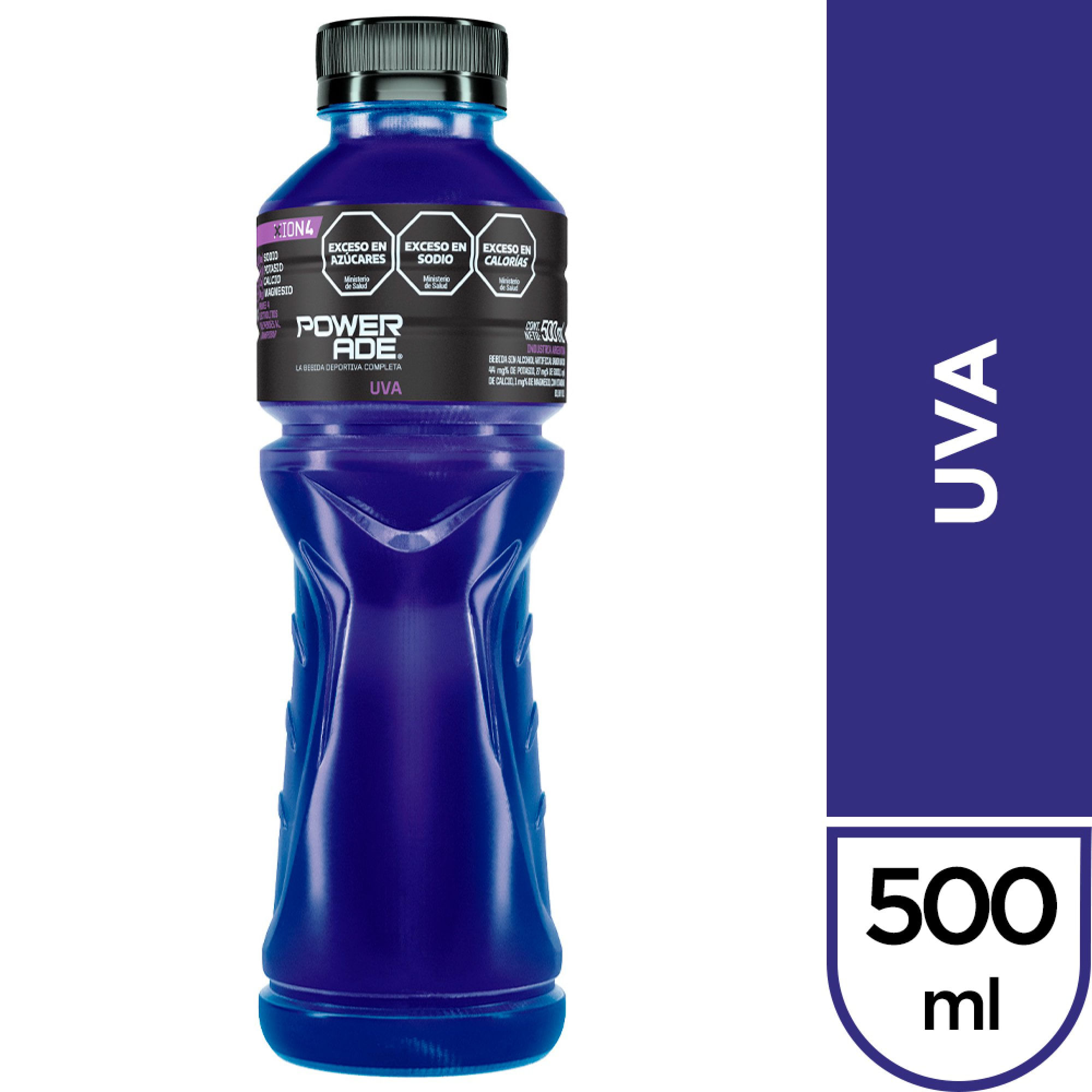 Bebida Isotónica Powerade De Uva 500 Ml