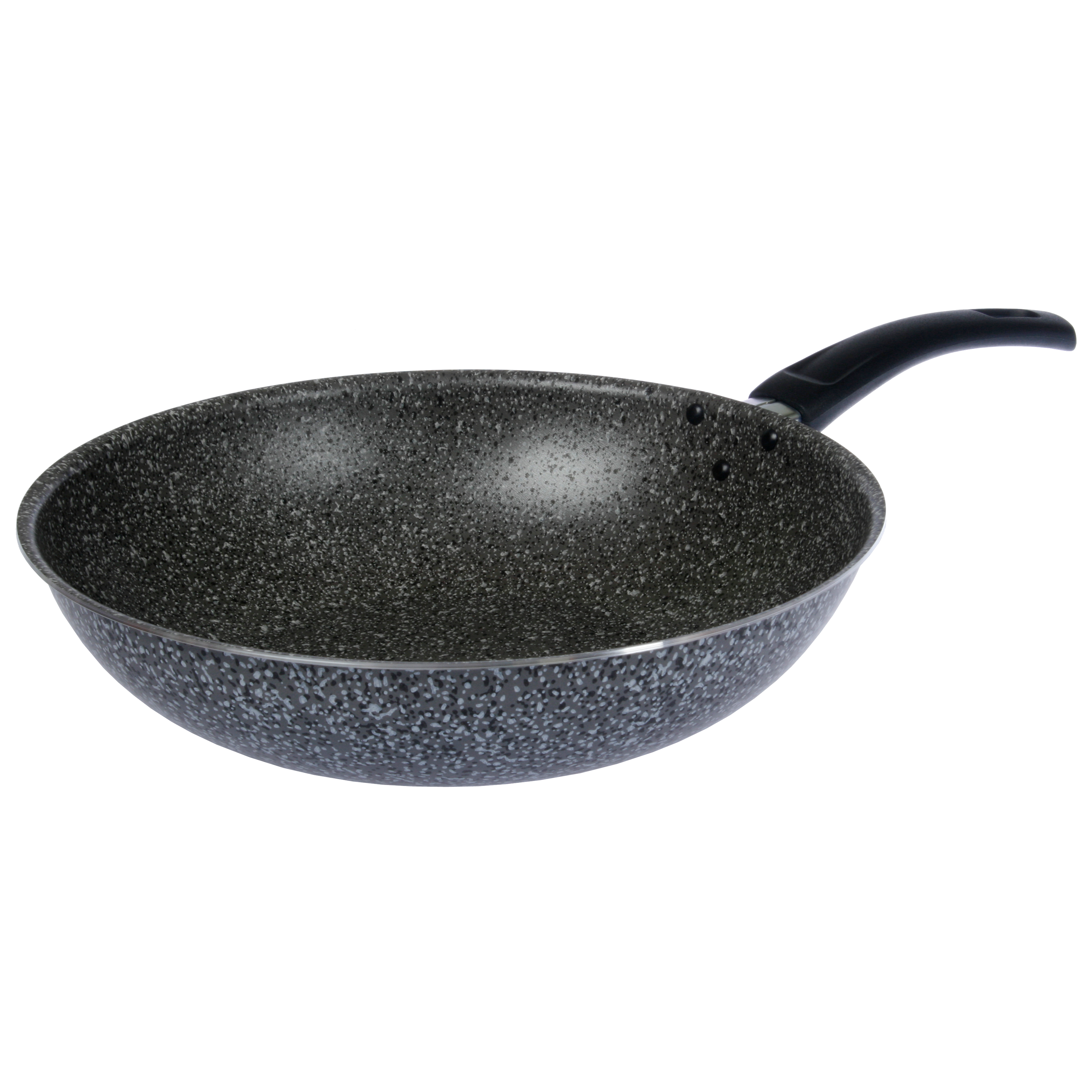 Wok Sarten Antiadherente 28 Cms Pedra Gris Aston Premium