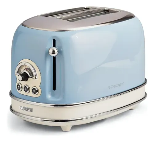 Tostadora Vintage Ariete 2 Panes Celeste 155