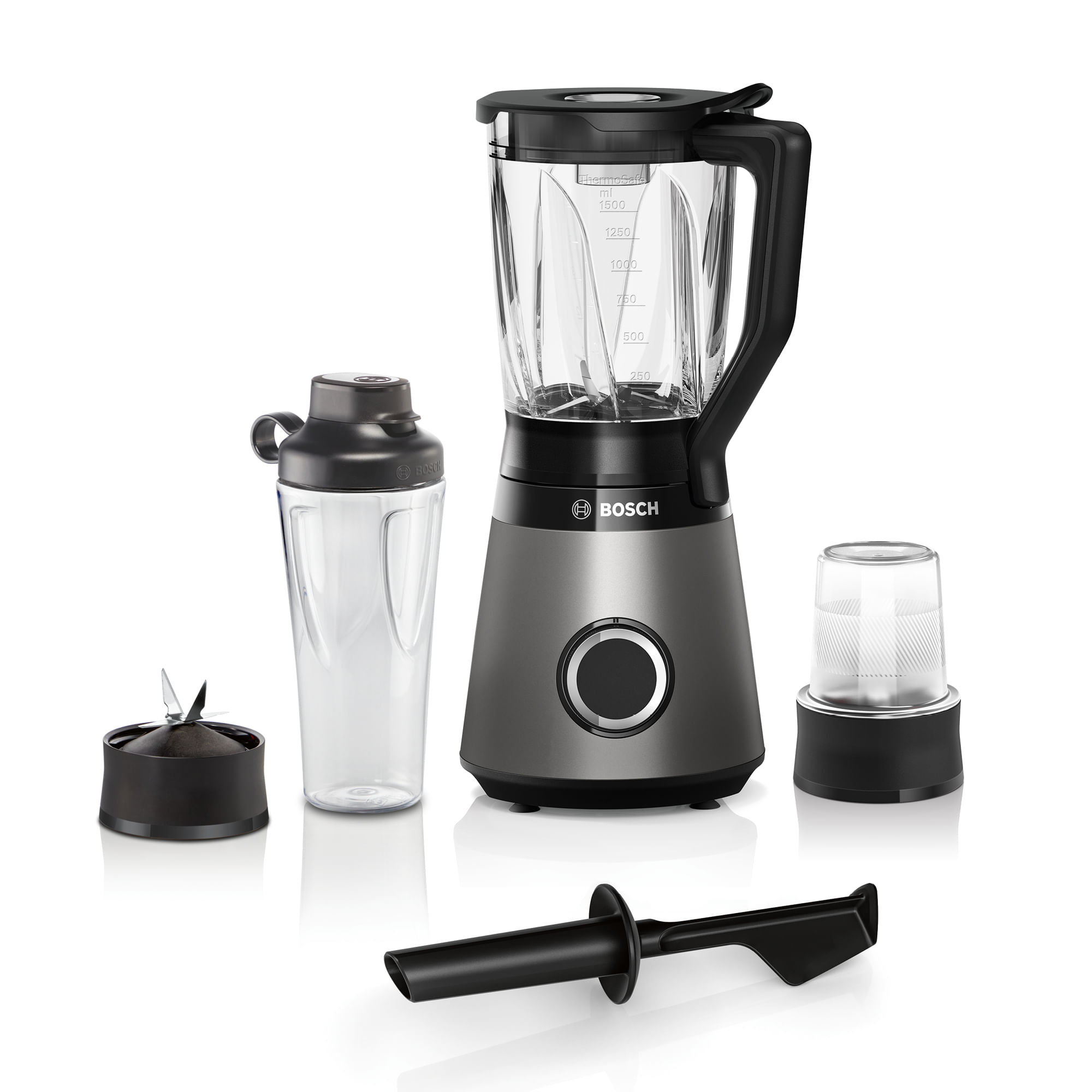 Licuadora Bosch Con Accesorios, Vaso To Go Vitapower 1200 W Acero