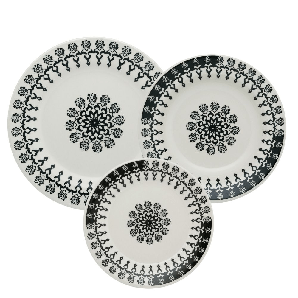 Set Vajilla Platos x 12 Piezas Folk
