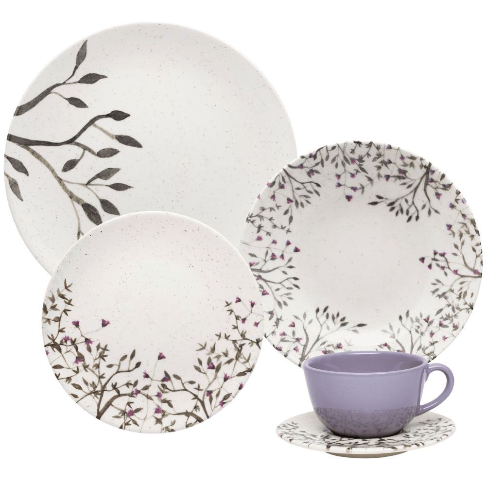 Set Vajilla x 20 Piezas Unni Lilac