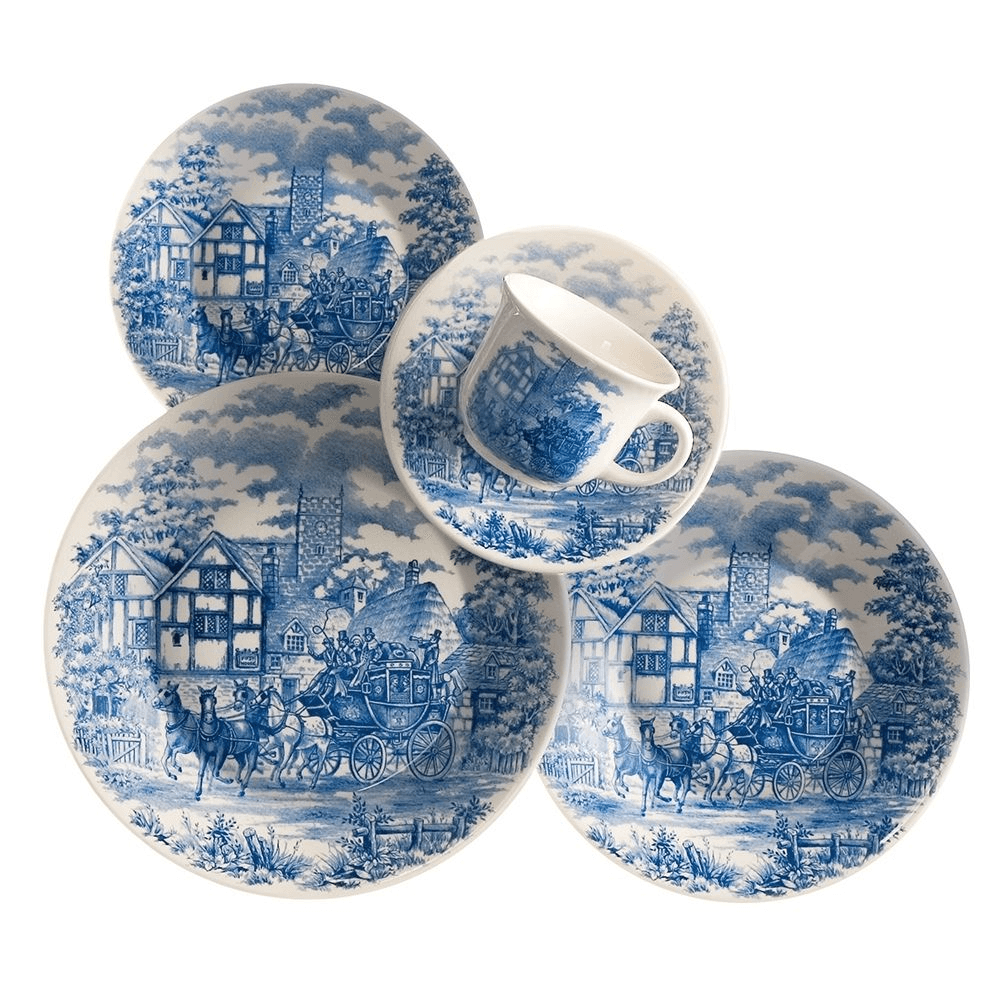 Set Vajilla Platos x 30 Piezas Cena Inglesa X