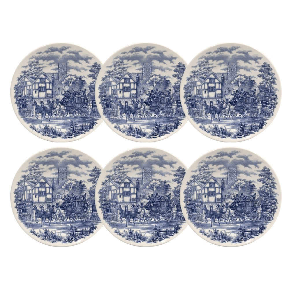 Set Vajilla Platos x 6 Hondo 22 cm Cena Inglesa