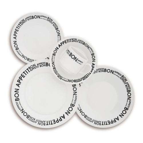 Set Vajilla x 30 Piezas Bon Appetit