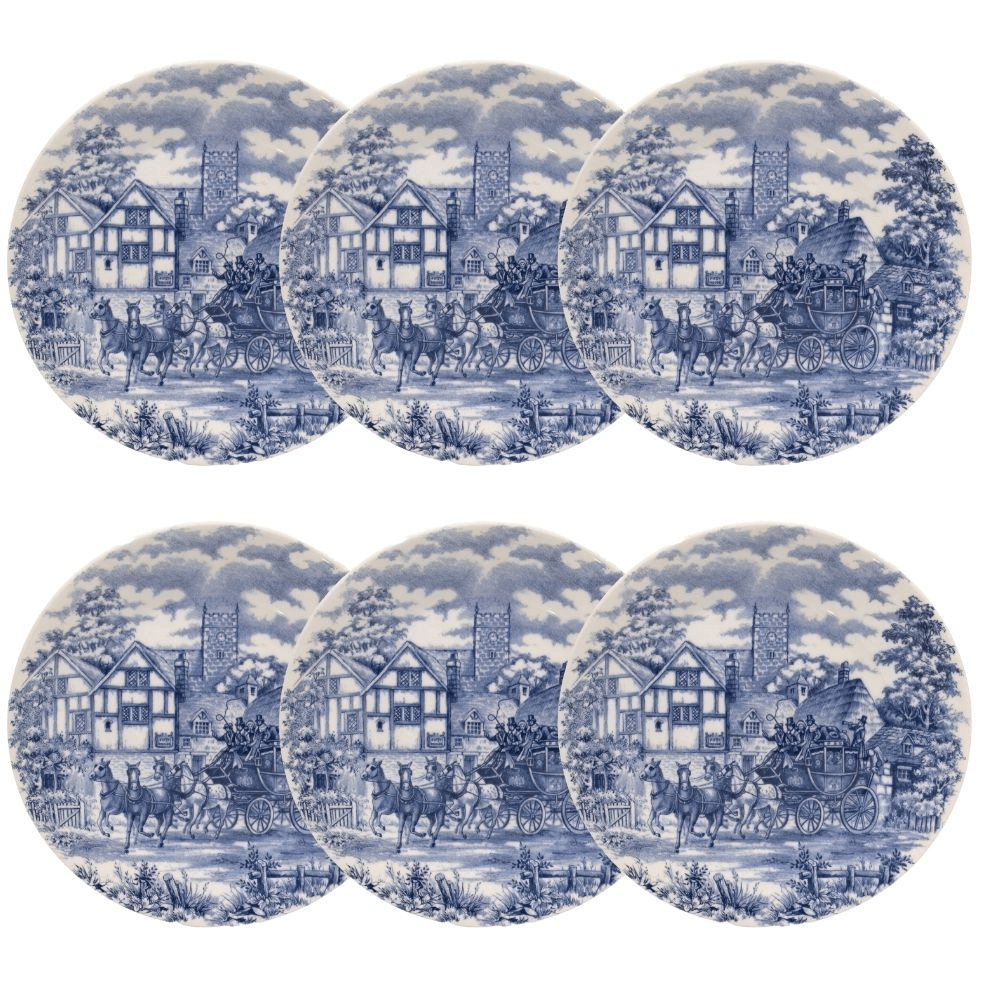 Set Vajilla Platos x 6 Postre 19 cm Cena Inglesa