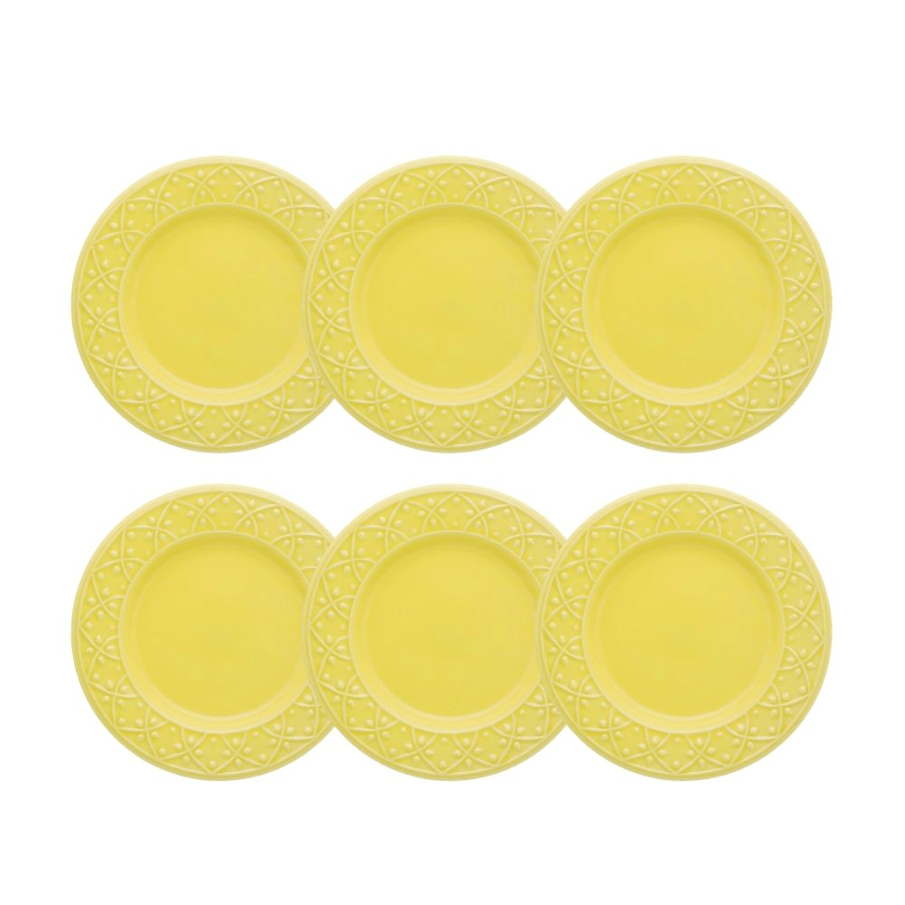 Set Vajilla Platos x 6 Piezas Postre 20 cm Sicilia