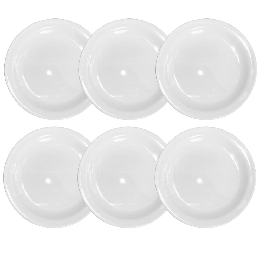 Set Vajilla Platos x 6 Piezas Playos 25 cm Gastronomica