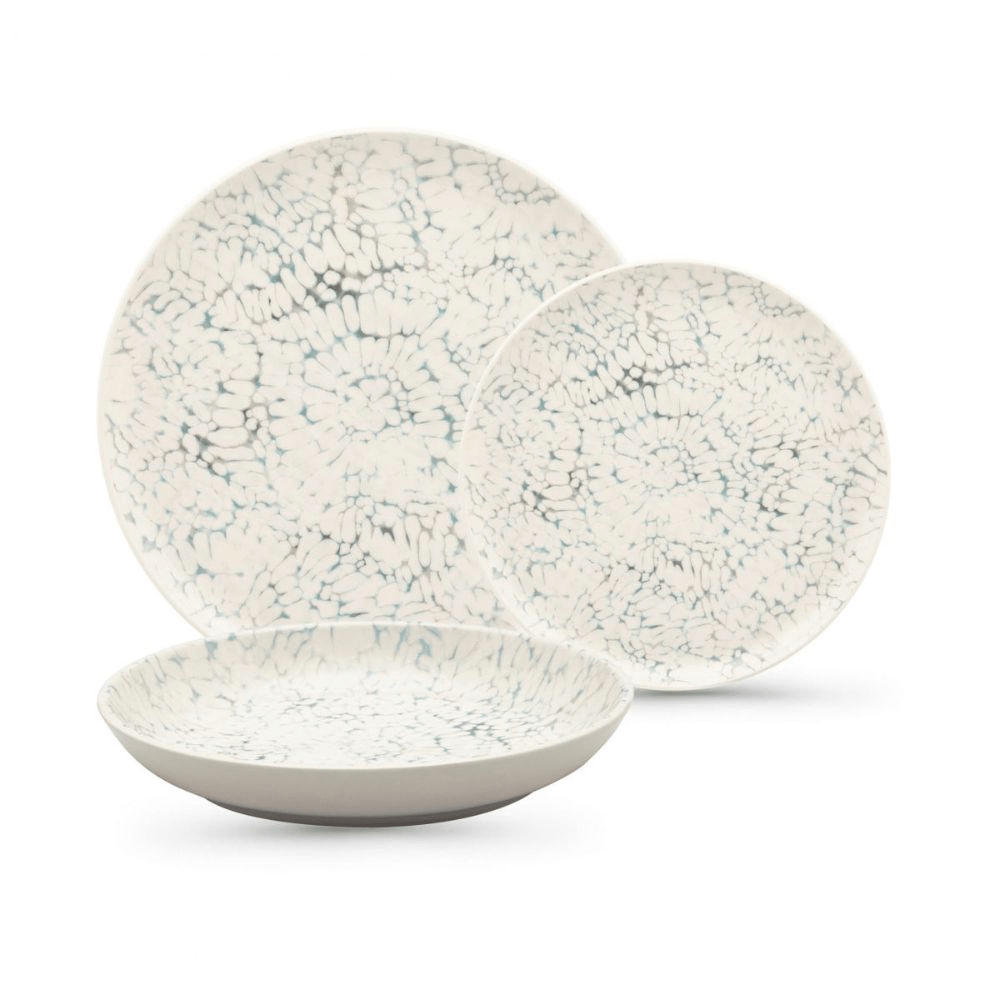 Set Vajilla Platos x 18 Piezas Flat Tie Dye