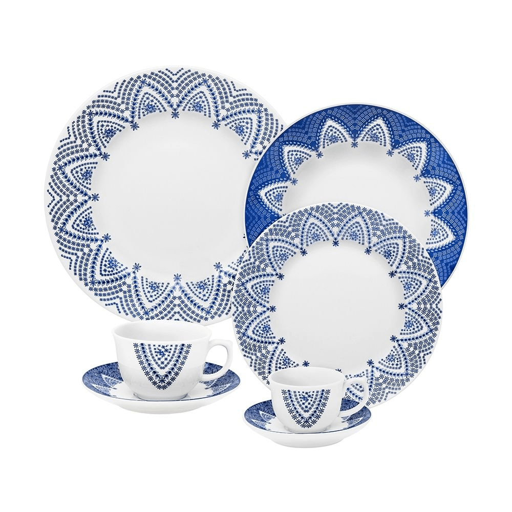 Set Vajilla Platos x 42 Piezas Porcelana Milano
