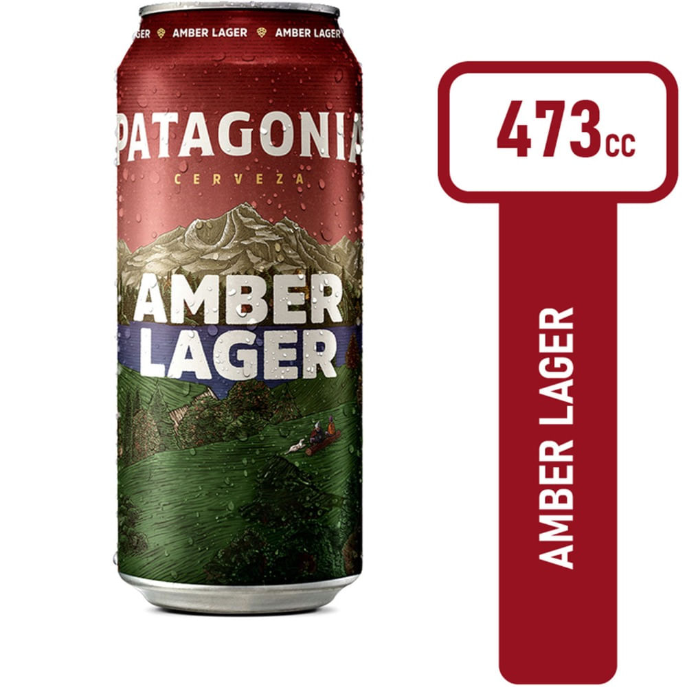 Cerveza Roja Patagonia Amber Lager 473 Ml