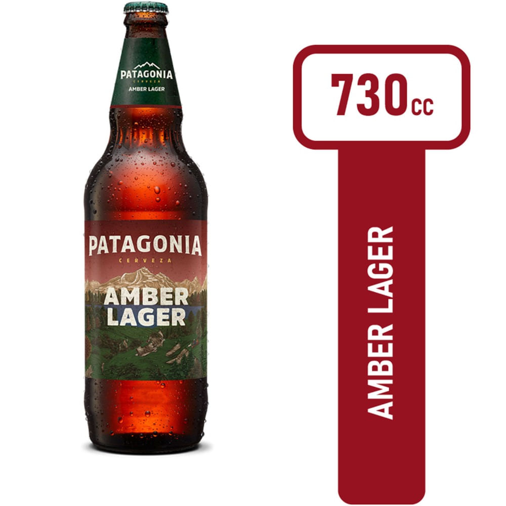 Cerveza Roja Patagonia Amber Lager No Retornable 730 Ml