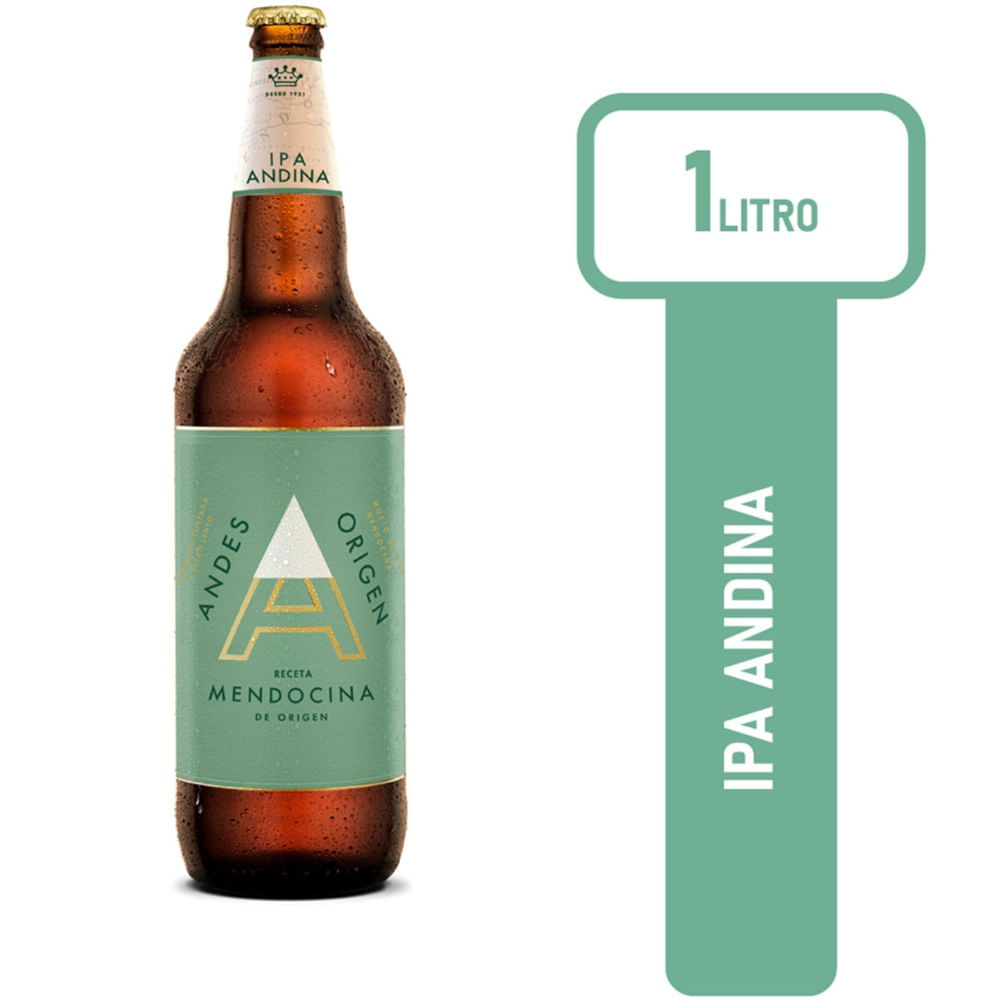 Cerveza Rubia Andes Origen Ipa Retornable 1 L
