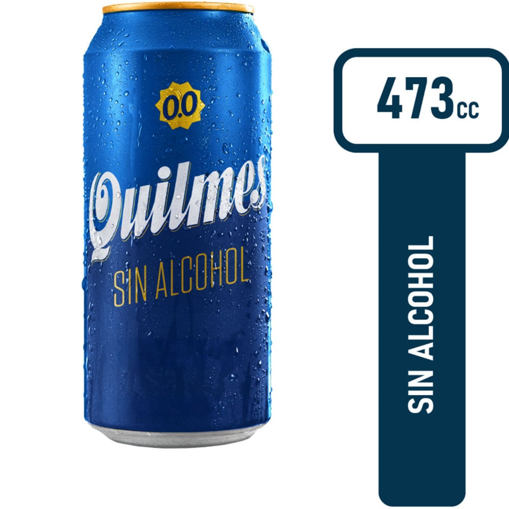 Cerveza Rubia Quilmes Sin Alcohol 473 Ml