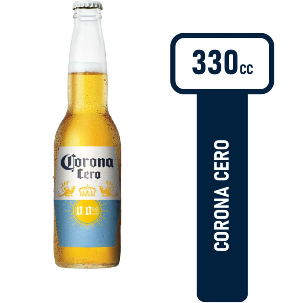 Cerveza Rubia Corona Cero Alcohol 330 Ml