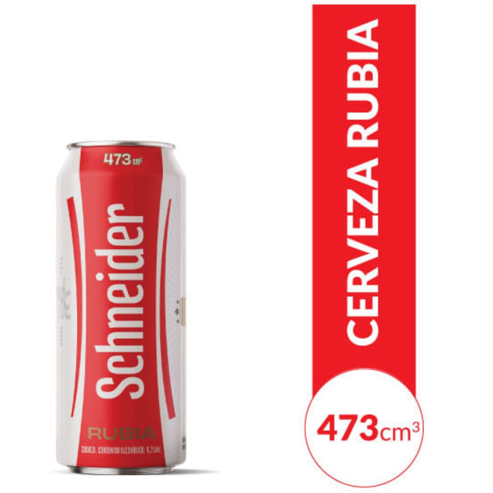 Cerveza Rubia Schneider 473 Ml