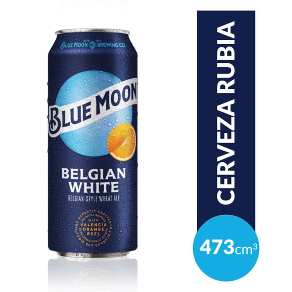 Cerveza Rubia Blue Moon 473 Ml