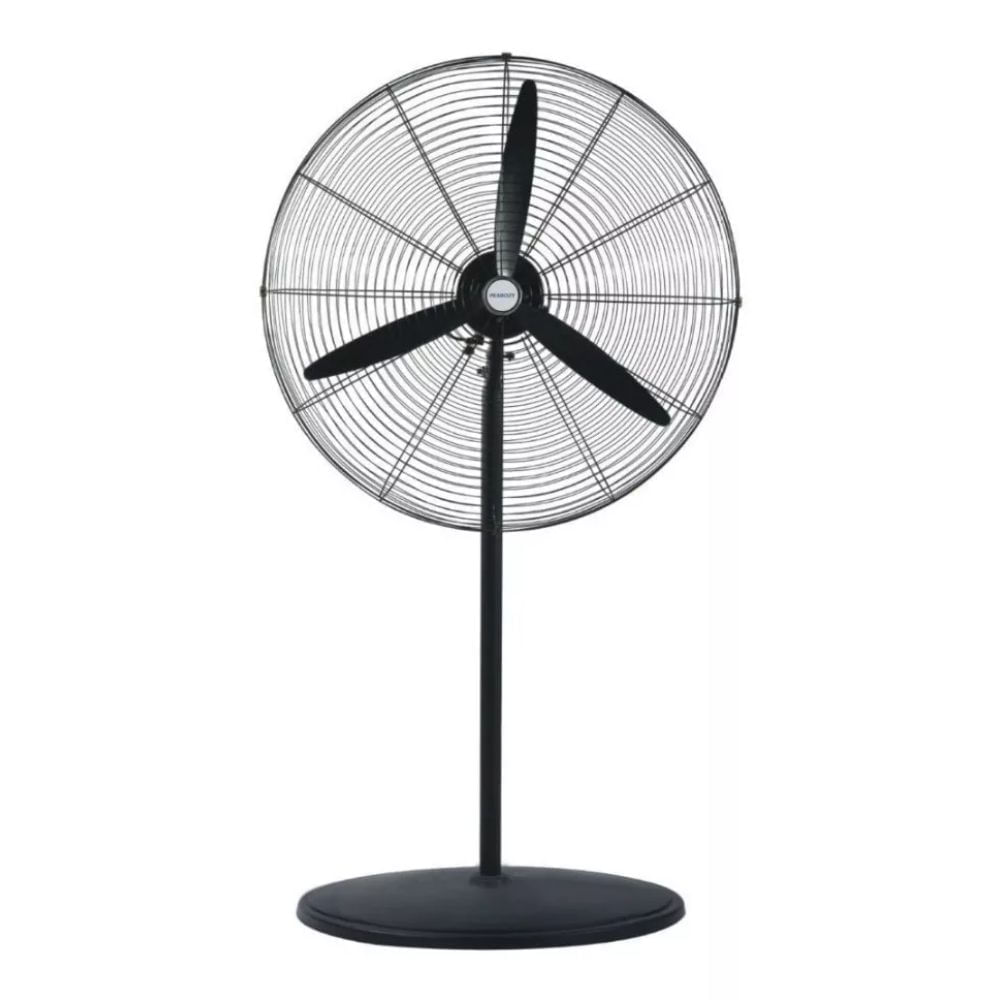 Ventilador Industrial Peabody Vi260m De Pie Y Pared 26" Negro Aluminio 3 Velocidades