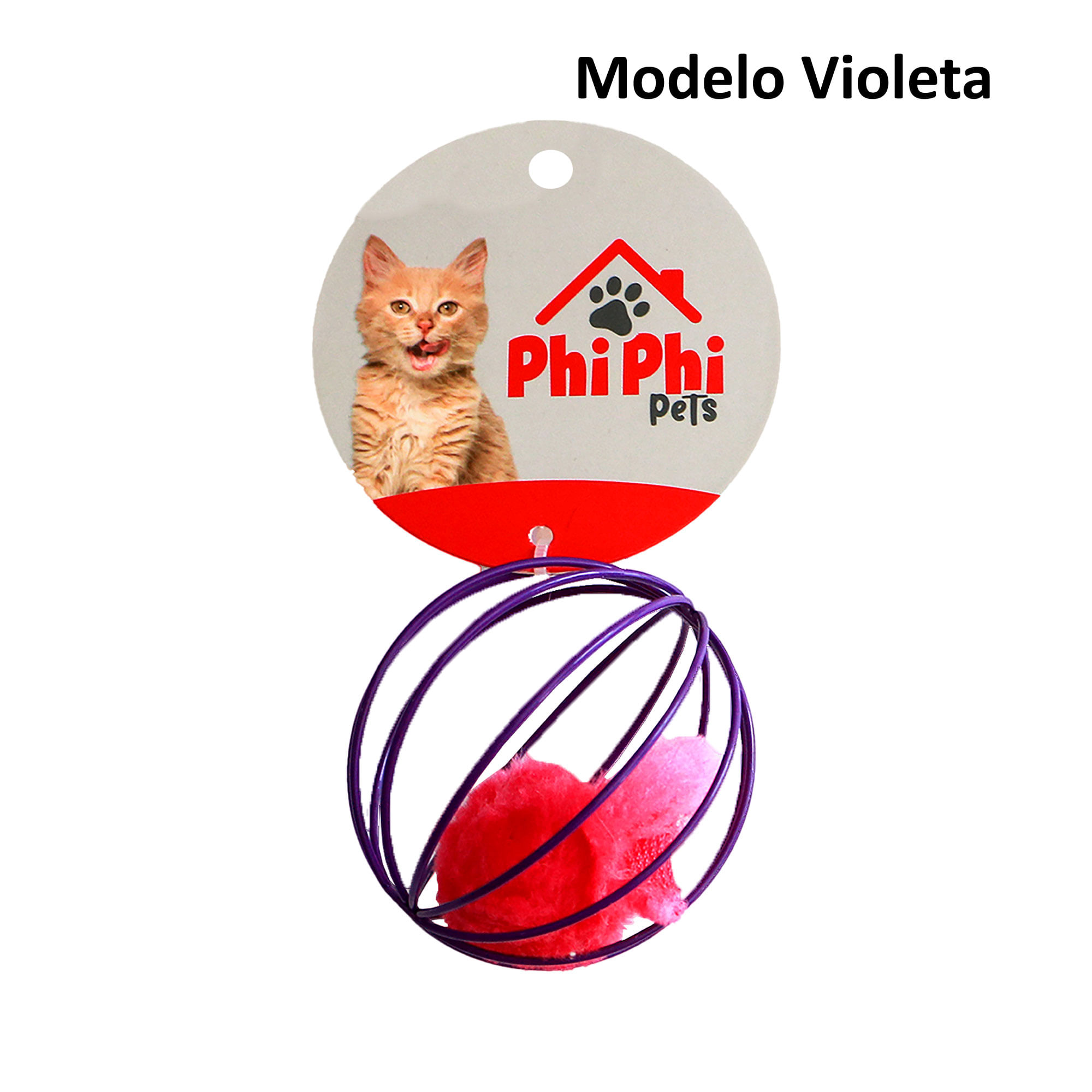 Pelota Phiphipets con ratón 6 cm (Modelos Surtidos)