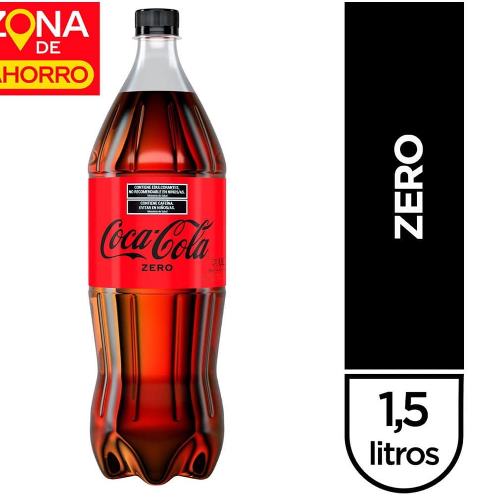 Gaseosa Coca Cola Zero 1.5 L