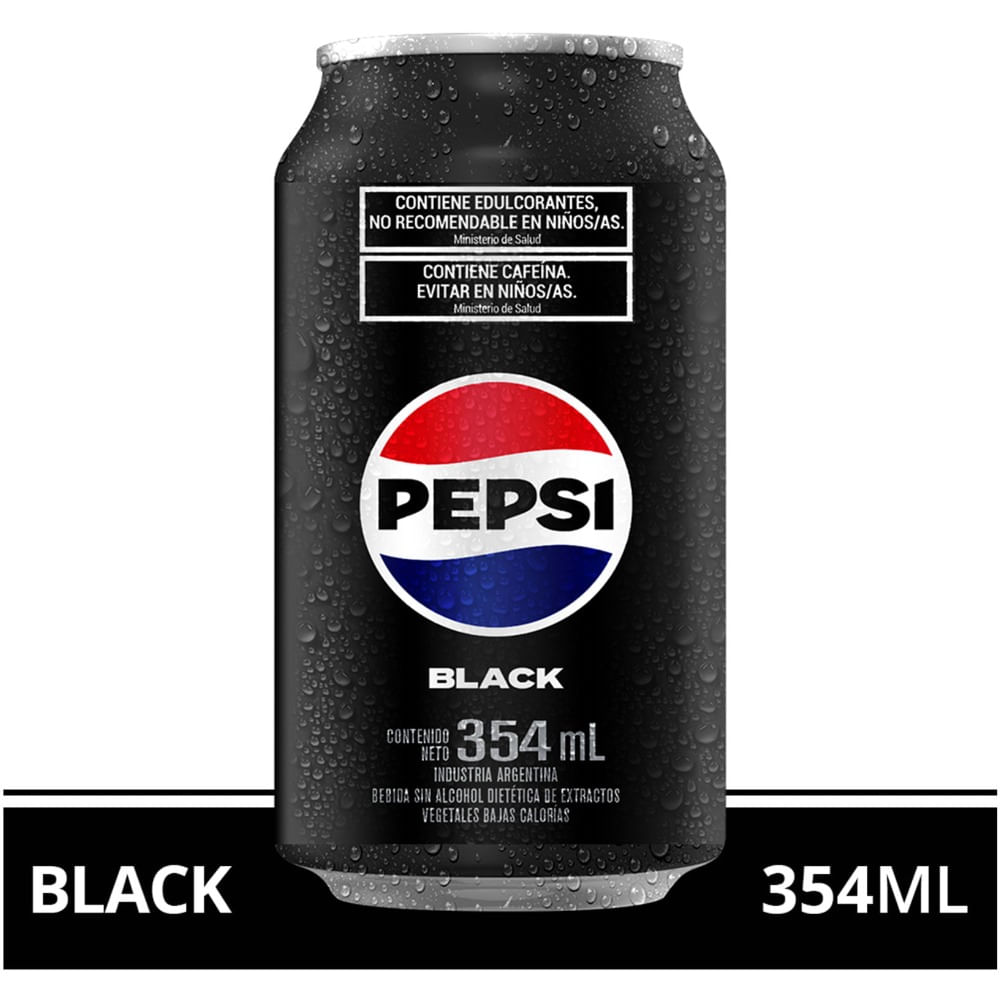 Gaseosa Pepsi Black 354 Ml