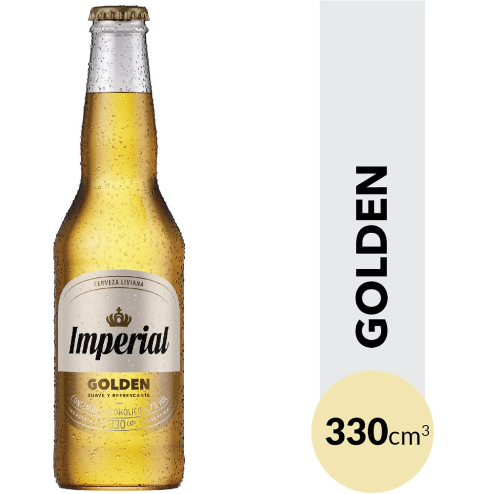 Cerveza Rubia Imperial Golden 330 Ml