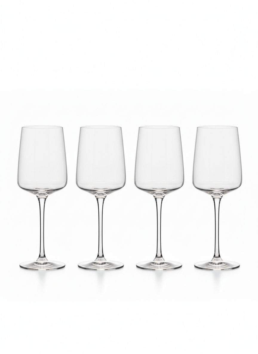Set x 4 Copa Vaso Vino Tragos Vidrio 340 CC Pasabahce