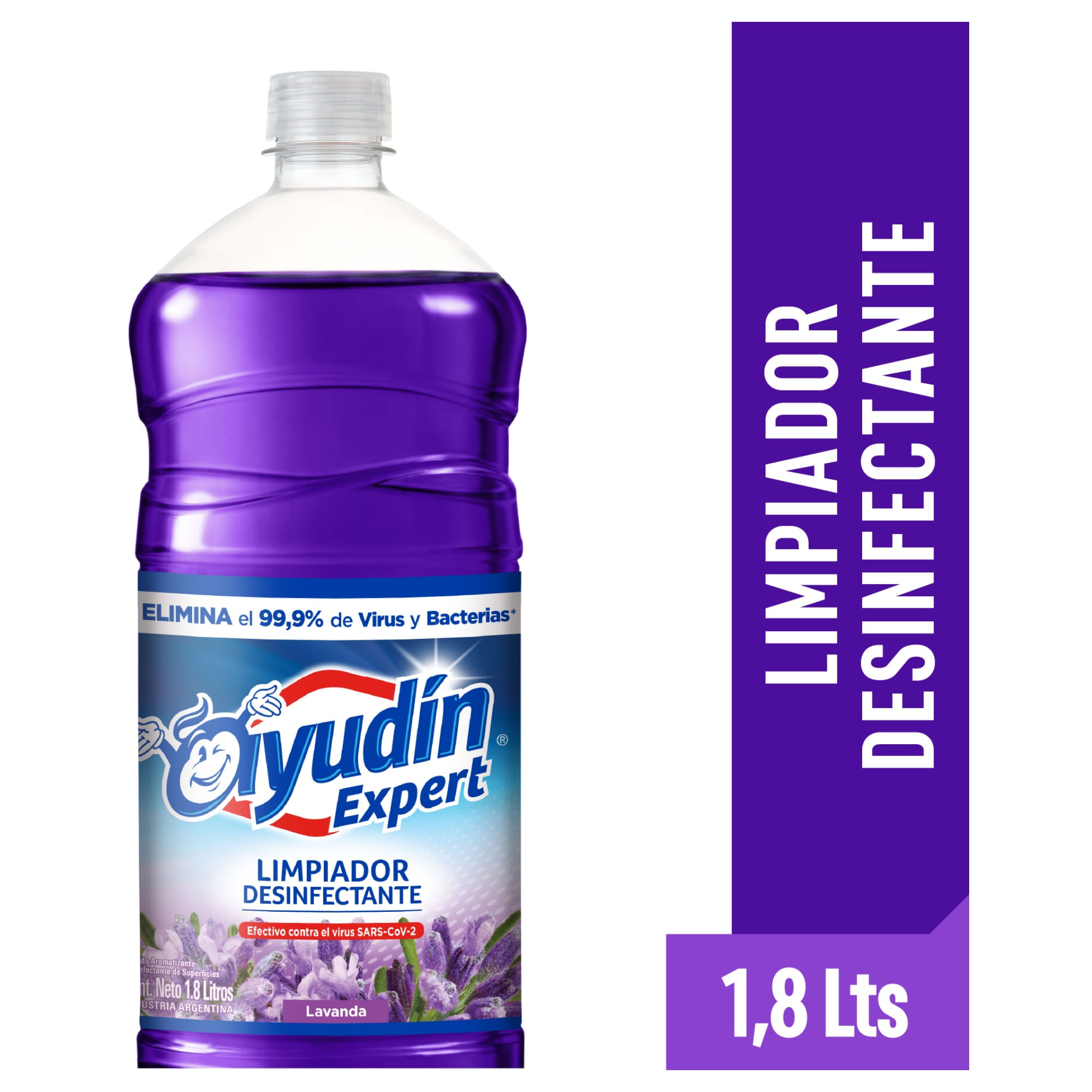 Limpiador Desinfectante Ayudín Lavanda 1,8 L