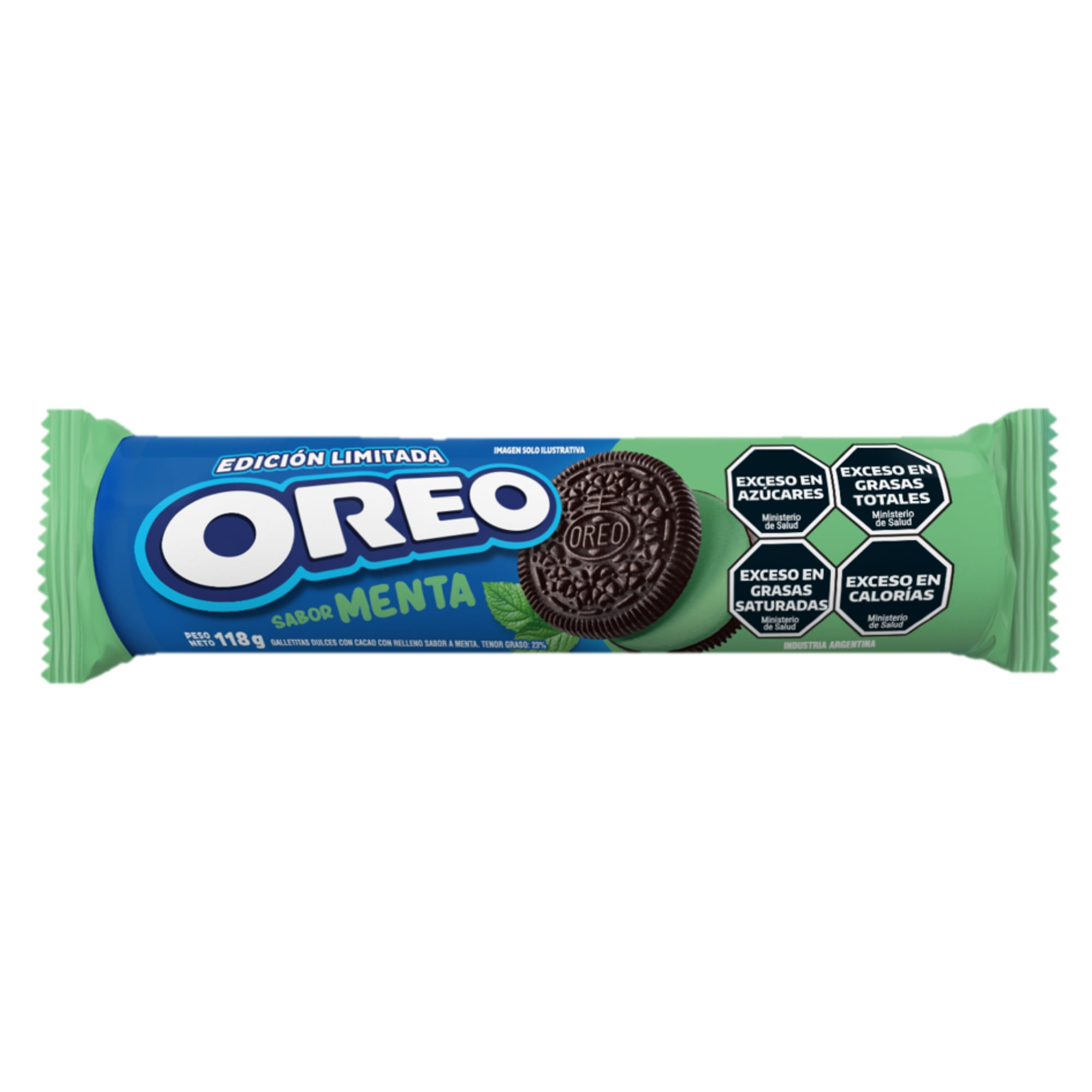 Galletitas Oreo Sabor Menta 118 G