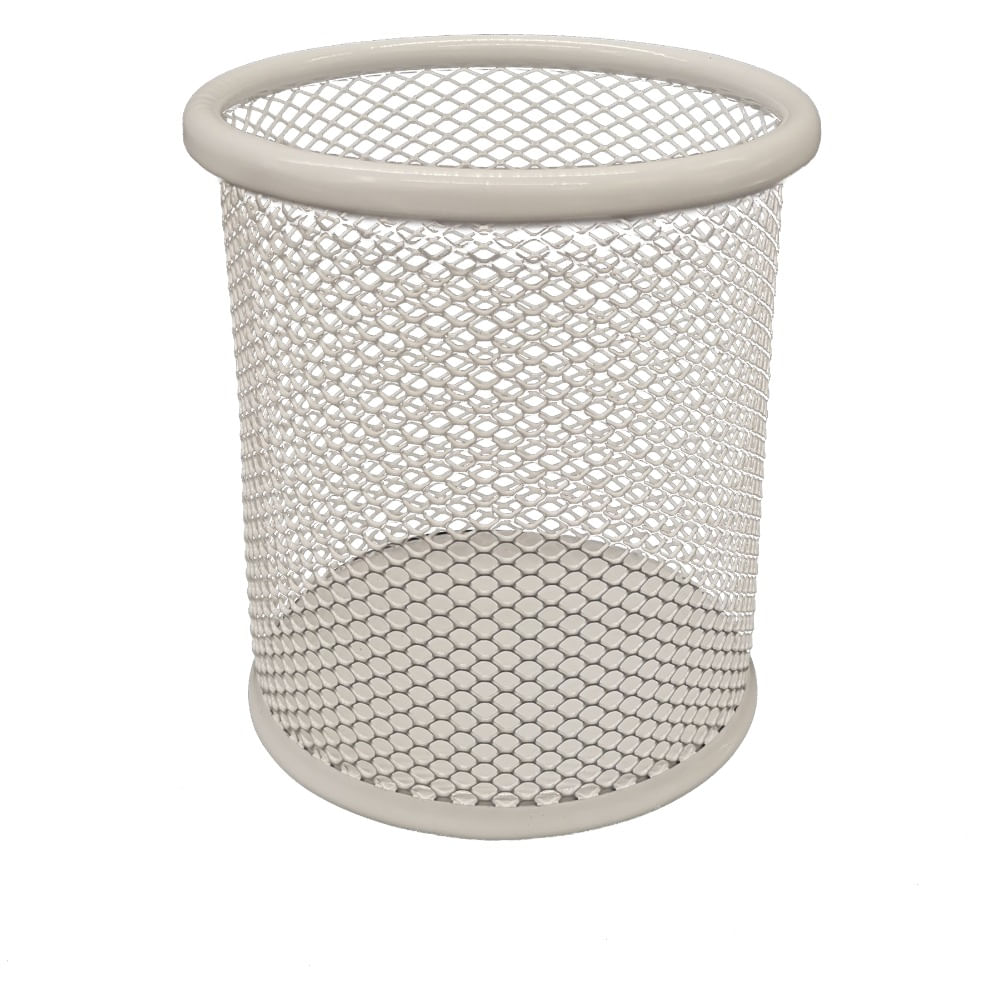 Lapicero de metal Carrefour color blanco