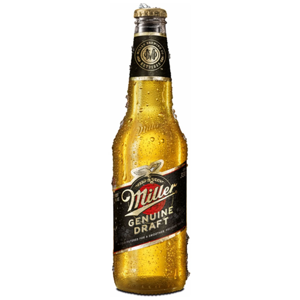 Cerveza Rubia Miller Genuine Draft No Retornable 330 Ml