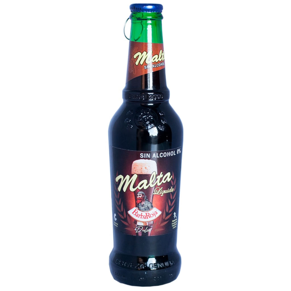 Cerveza sin alcohol malta líquida Barbaroja 330 ml