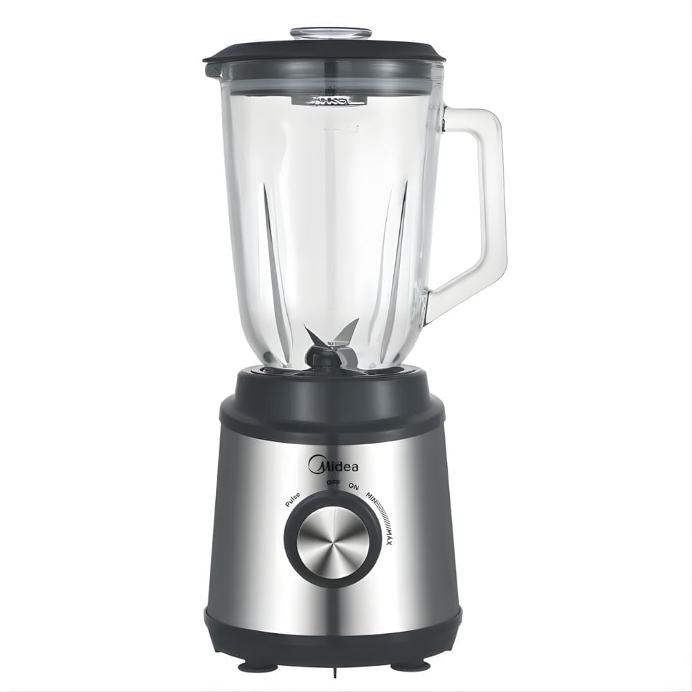 Licuadora Midea Inox Con Jarra De Vidrio 1,5 L. 800w Tb-M115xar1