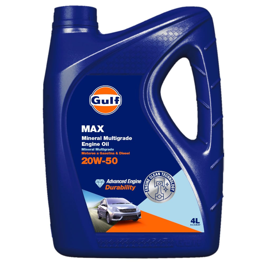 Gulf Aceite Gulf max 20w50 x 4 l.