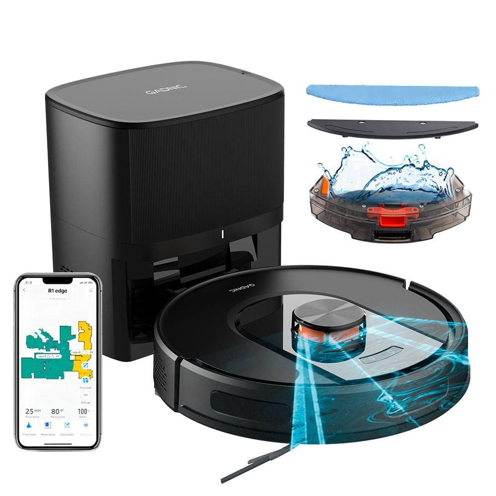Aspiradora Trapeadora Robot Gadnic AC701 Con Base Carga Mapeo Inteligente