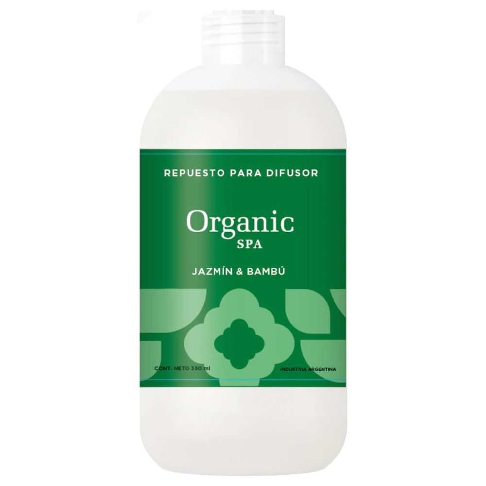 Repuesto difusor Organic Spa jazmin bambu 350 ml